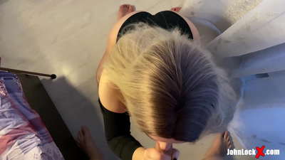 rambut merah sepong kontol dan sialan up mendapatkan cum di dia pantat